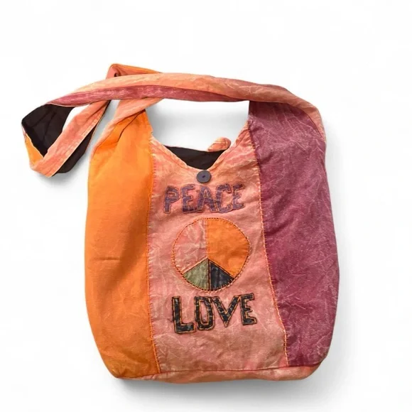 Boho hippie large slouchy shoulder bag tote hobo bag - Picture 1 of 6